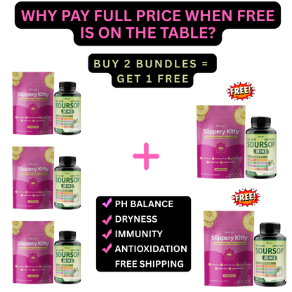 KittySnatch™ Slippery Kitty Probiotic + Soursop Bundle