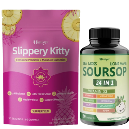 KittySnatch™ Slippery Kitty Probiotic + Soursop Bundle