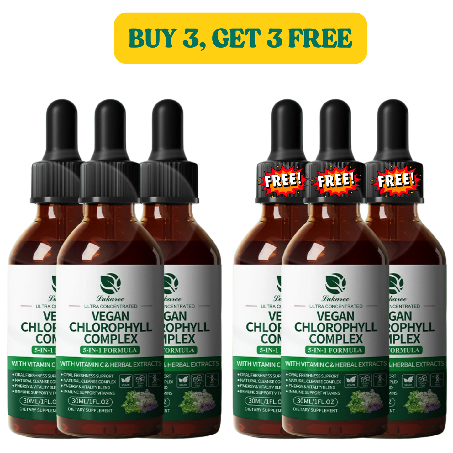 SnatchWell Chlorophyll Complex Drops (BOGO)