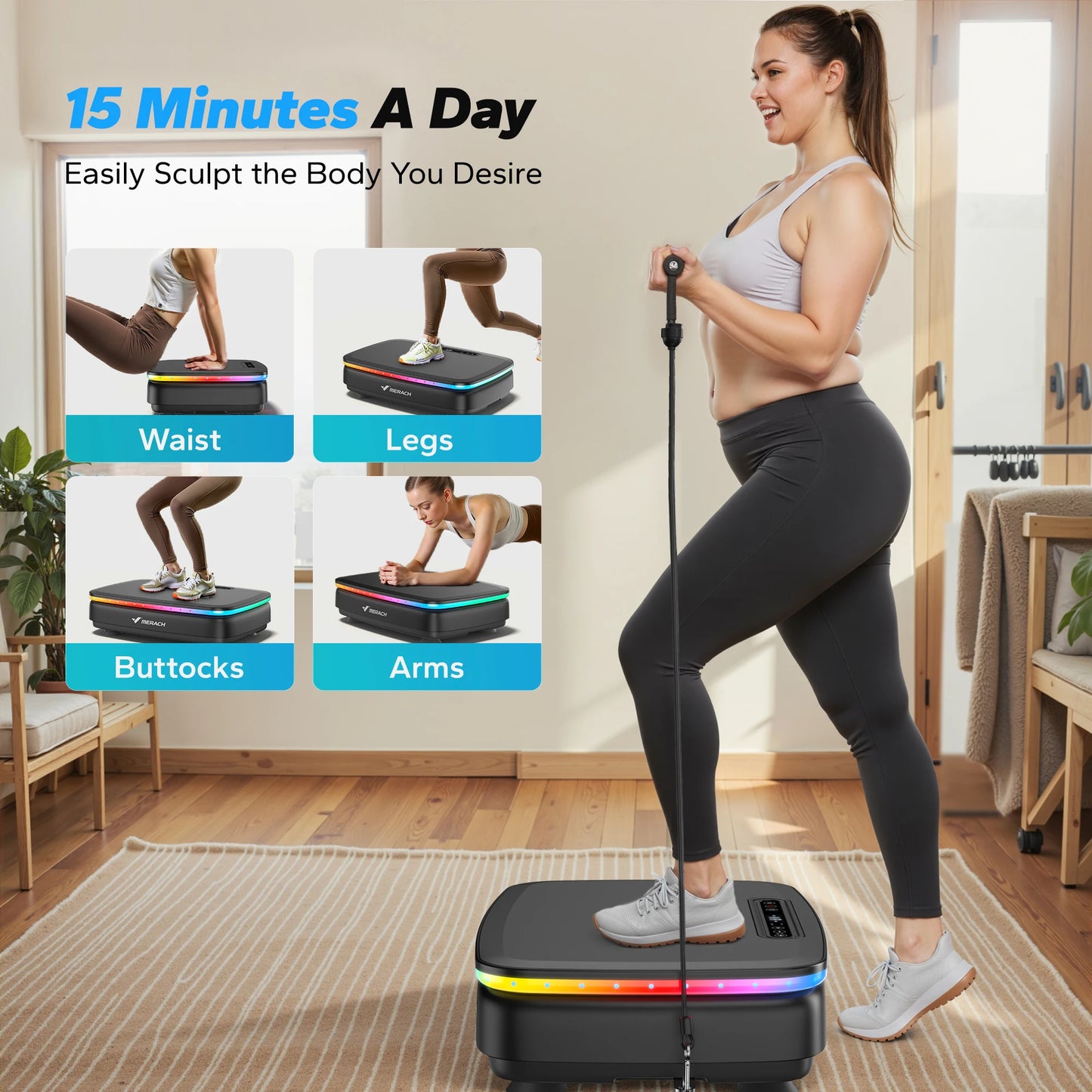 PowerVibe Pro Vibration Plate Body Trainer