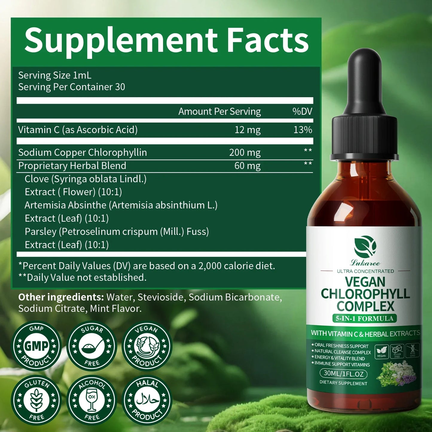 SnatchWell Liquid Chlorophyll Complex Drops (Free)
